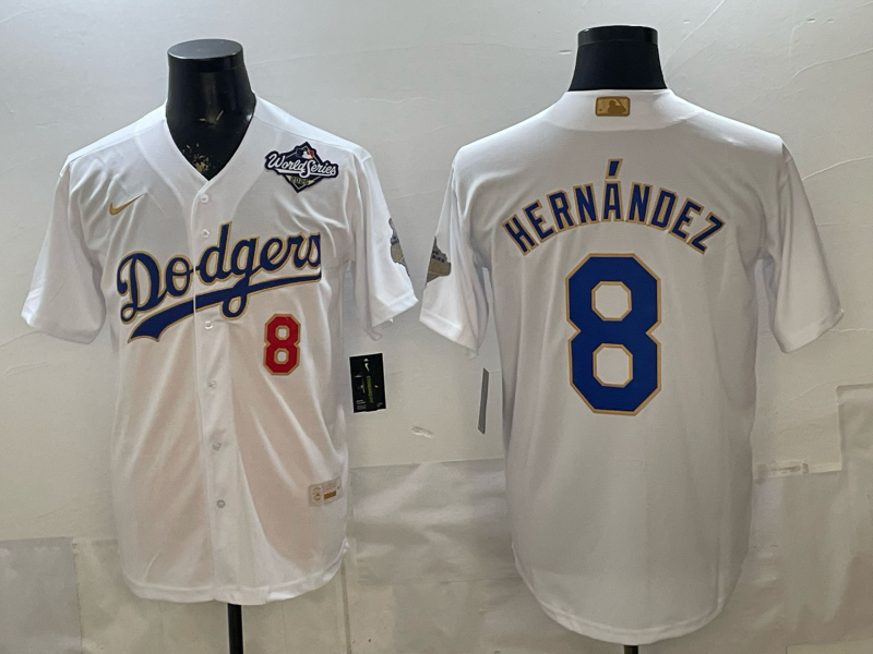 Men Detroit Tigers #8 Hernandez white Game Nike MLB Jersey 0402003->los angeles dodgers->MLB Jersey